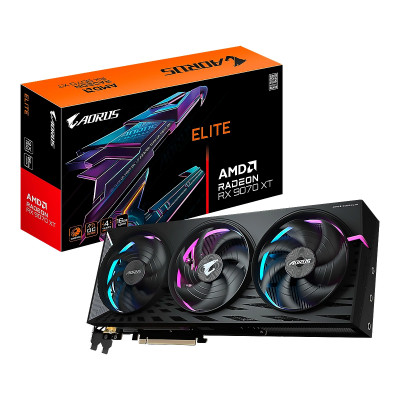 VIDEO GIGABYTE AMD Radeon RX-9070 XT ELITE 16GB-GDDR6 256Bit 2HDMI 2DP 3Vent. PCIex5.0