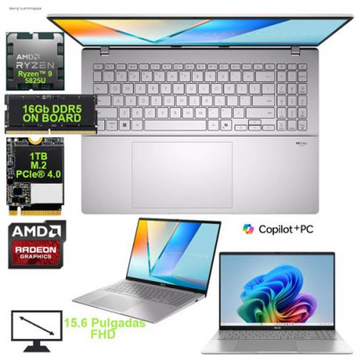 f-LAPTOP ASUS M3607H AMD R9-270 4.0GHZ ALM 1TB RAM 16GB DDR5(on board) 15.6 pulgadas- Laptop