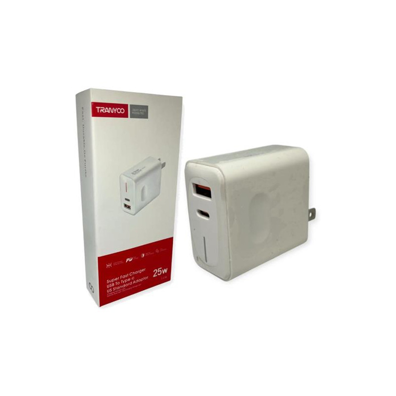 Cargador Tranyoo  T-US6 25w punta USB C
