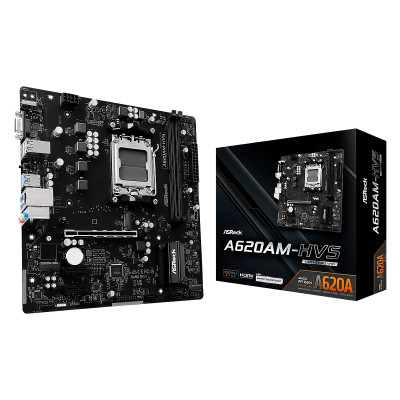 MBO ASROCK A620AM-HVS AMD Socket AM5 Ryzen 9000 2XDDR5 D-Sub HDMI 2M.2 3USB3.2 PCIe4.0 mATX