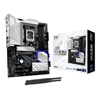 MBO ASROCK Z890 Pro RS WIFI LGA1851 Intel Core Ultra 4DDR5 HDMI DP 16USB 4m.2 PCIe5.0 ATX