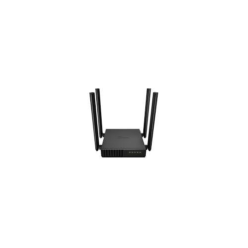 Router Tplink C50 Dual Band Ac1200 Mbps 4 Antenas 4 Ptos Lan Negro