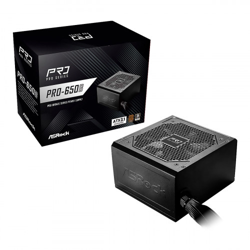 POWER SUPPLY ASROCK Pro Series 650W PRO-650B 80 Plus Bronze