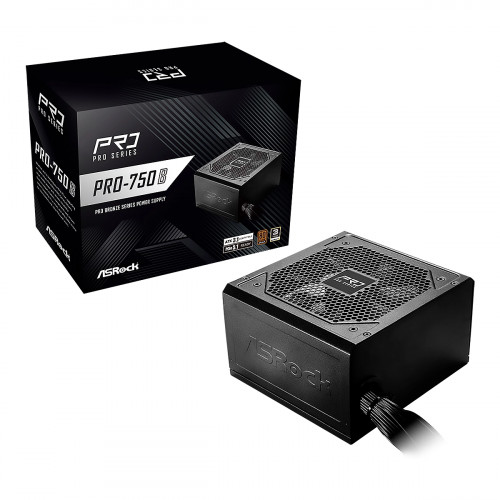 POWER SUPPLY ASROCK Pro Series 750W PRO-750B 80 Plus Bronze