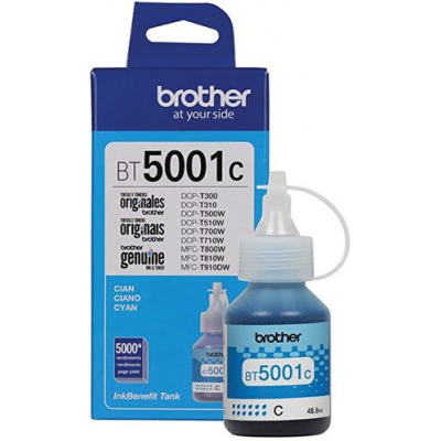 BOTELLA DE TINTA BROTHER BT5001C CYAN T510W T710W T310 T810W T910DW T420W T520W T720DW