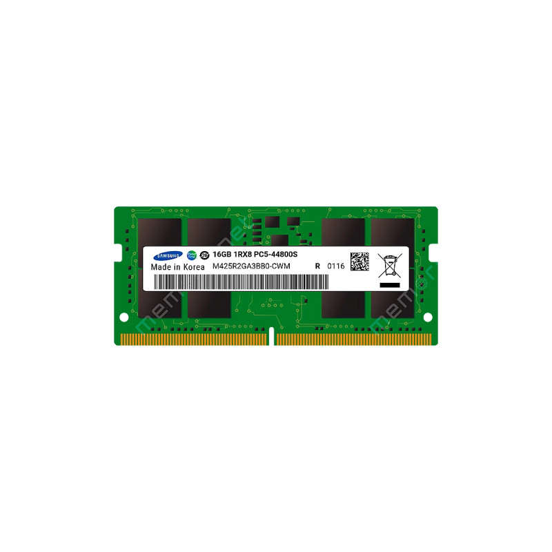 SO-DIM SAMSUNG 16GB DDR5-5600Mhz PC5-44800 CL46 1RX8 1.1V 262pin