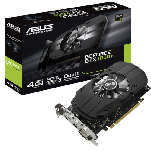 TARJETA DE VIDEO ASUS GEFORCE PH-GTX-1050TI  4GB GDDR5 DVI-D HDMI PCIEXP3.0