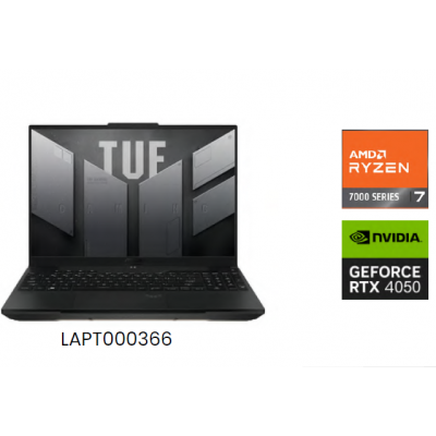 ASUS TUF A16 AMD RYZEN 7-7445HS NVIDIA RTX 4050 6GB 16GB RAM 512GB SSD NVME M.2 16 PULGADAS FHD 144HZ