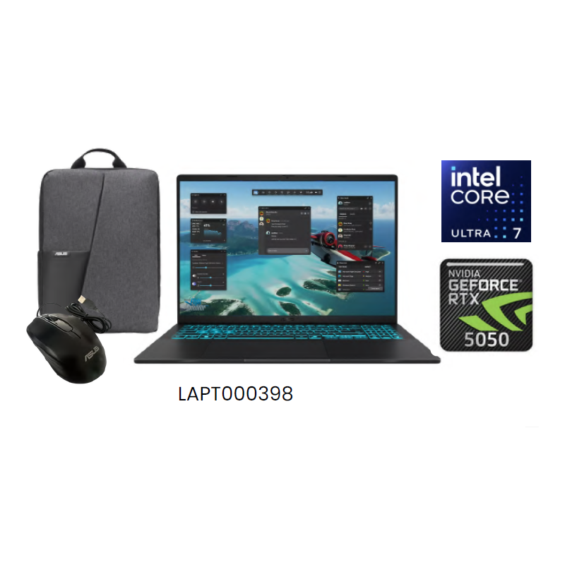 ASUS GAMING V16 INTEL CORE 7 240H NVIDIA RTX 5050 8GB 16GB RAM 1TB SSD NVME M.2 16 PULGADAS WUXGA 144HZ