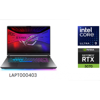 ASUS ROG G16 INTEL CORE ULTRA 9 275HX NVIDIA RTX 5070 8GB 32GB RAM 1TB SSD NVME M.2 16 PULGADAS 2.5K 165HZ
