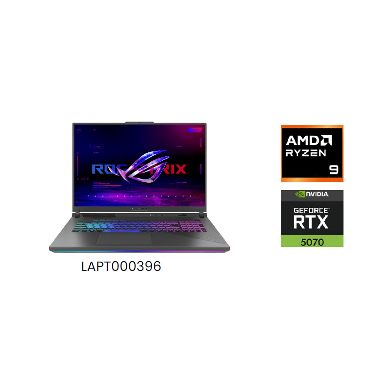 ASUS ROG G18 AMD RYZEN 9 9955HX NVIDIA RTX 5070 8GB 32GB RAM 1TB SSD NVME M.2 18 PULGADAS WQXGA 240HZ