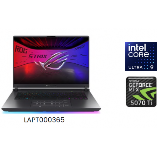 ASUS ROG STRIX G16 INTEL CORE ULTRA 9 275HX NVIDIA RTX 5070TI 12GB 32GB RAM 2TB SSD NVME M.2 16 PULGADAS 2.5K 240HZ