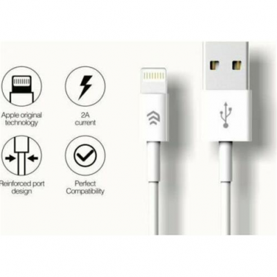 Cable Para IPhone  (5v 2.1a 1m) White