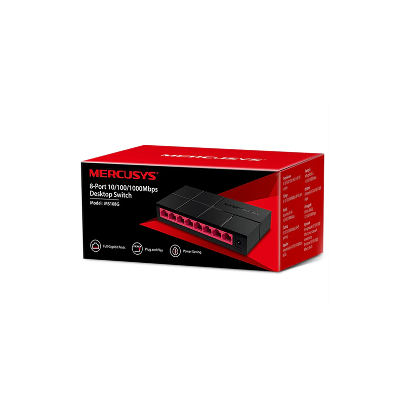 SWITCH MERCUSYS MS108G 8PORT 1000Mbps