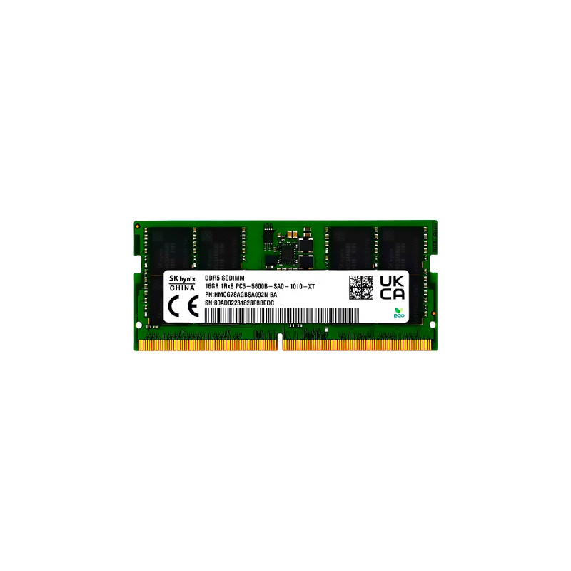SO-DIMM HYNIX 16GB DDR5-5600Mhz PC5-44800 1Rx8 1.1V 262Pin Non-ECC
