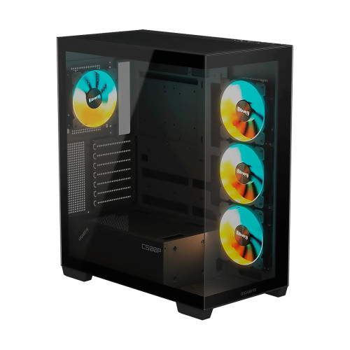 CASE GIGABYTE C500 Panoramic Stealth ICE Mid-Tower Vidiro Templado USB-C 4 Vent-ARGB Negro