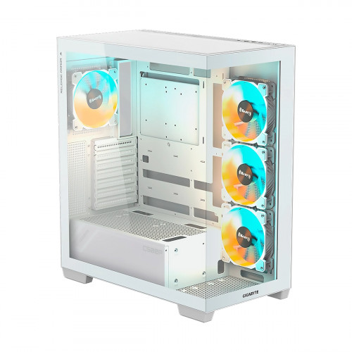 CASE GIGABYTE C500 Panoramic Stealth ICE Mid-Tower Vidiro Templado USB-C 4 Vent-ARGB Blanco