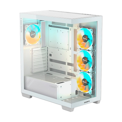 CASE GIGABYTE C500 Panoramic Stealth ICE Mid-Tower Vidiro Templado USB-C 4 Vent-ARGB Blanco