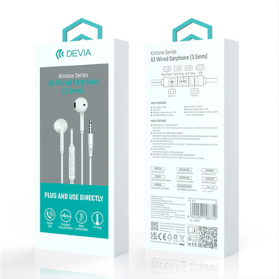 Auriculares con cable Kintone Serie A3 (3,5 mm)