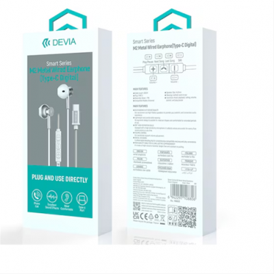 Auriculares con cable metálicos Smart Series M2 (tipo C digital)