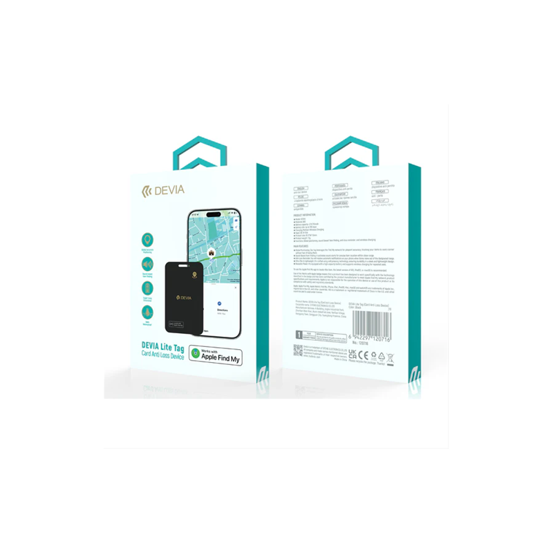 Etiqueta DEVIA Lite Dispositivo antipérdida de tarjeta