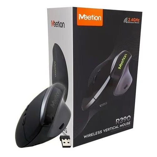 Mouse vertical inalámbrico MEETION MT-R390 2