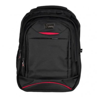 MOCHILA NOTEBOOK QUASAD Q-20002 NYLON 15.6INC. NEGRO-ROJO