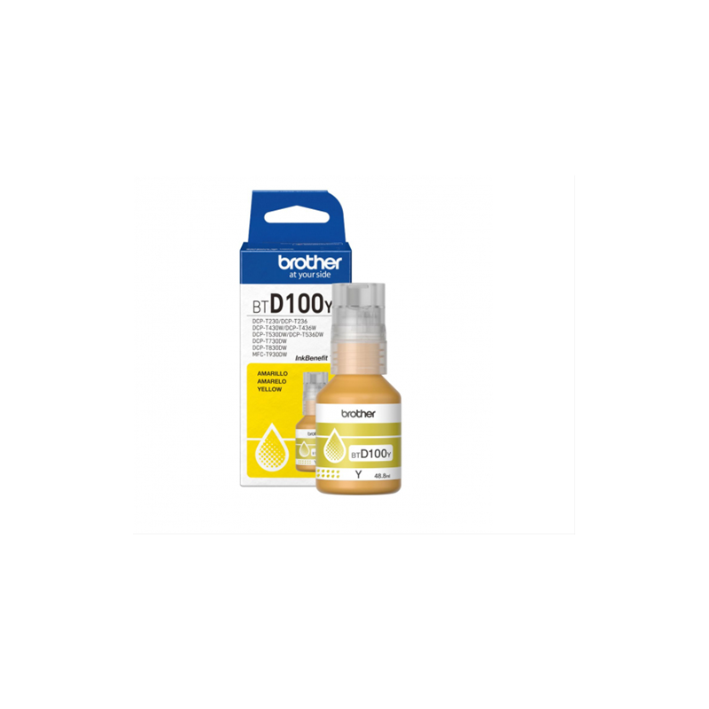 TINTA BROTHER BTD100Y YELLOW