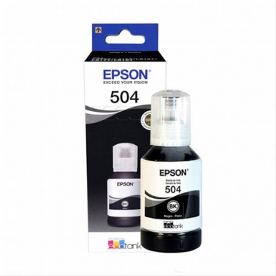 Tinta original EPSON  negra 504