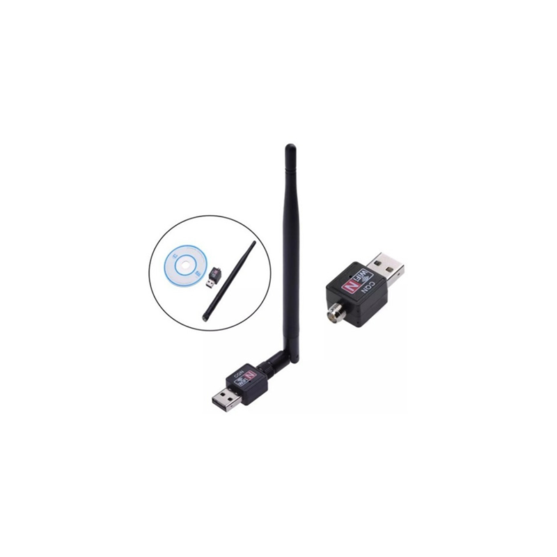 ADAPTADOR WIRELESS WIN155 TIPO ANTENA USB -150MBPS 5DBI