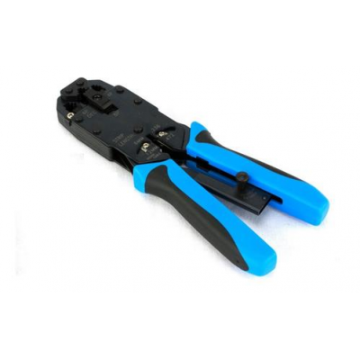 PONCHADORA REMACHADORA RJ45 RJ11 RJ12 AZUL