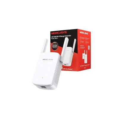 EXTENSOR DE RED MERCUSYS ME30 WI-FI AC1200 DUAL BAND 1X RJ45 100MB-S WHITE
