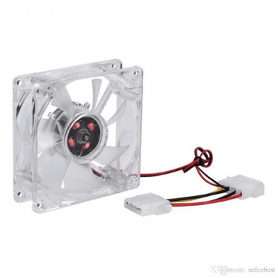 Cooling fan 8025 de poder 4 pines LUZ LED