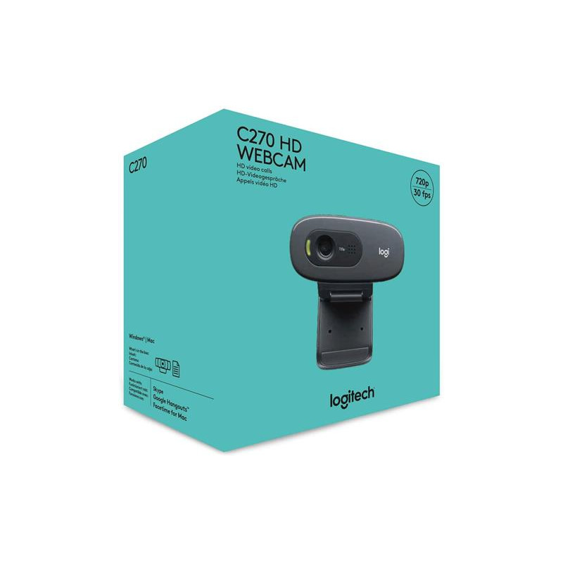 WebCam Logitech C270 HD 1280*720 3mp