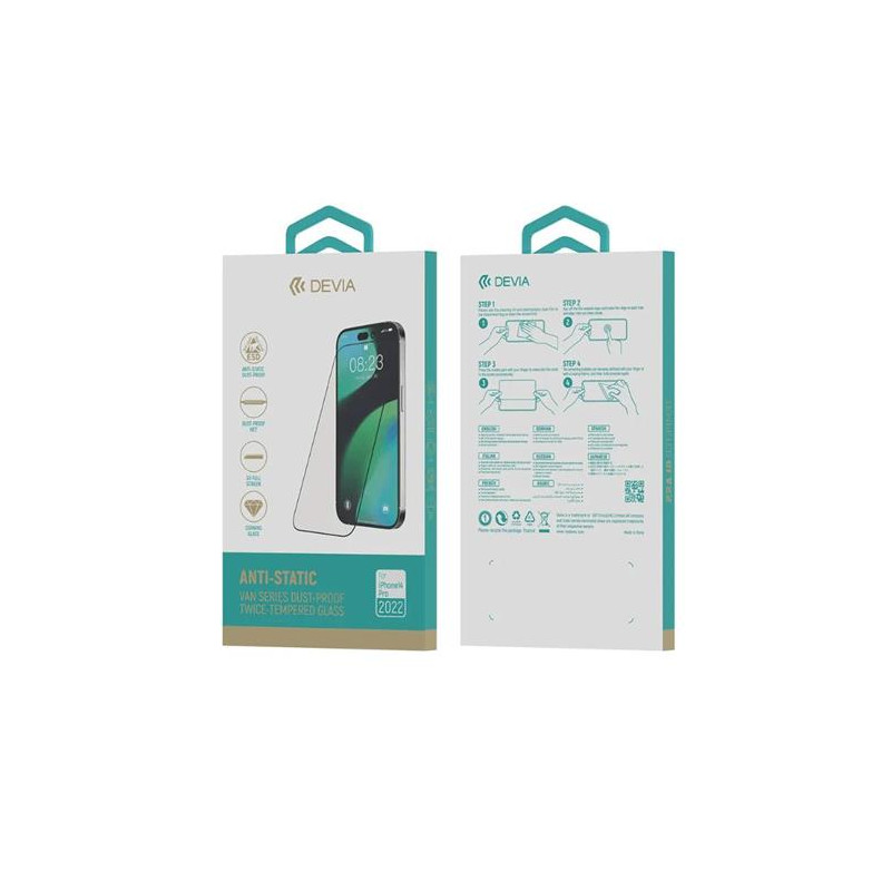 Mica protectora Antiestatica  doble capa de vidrio templado