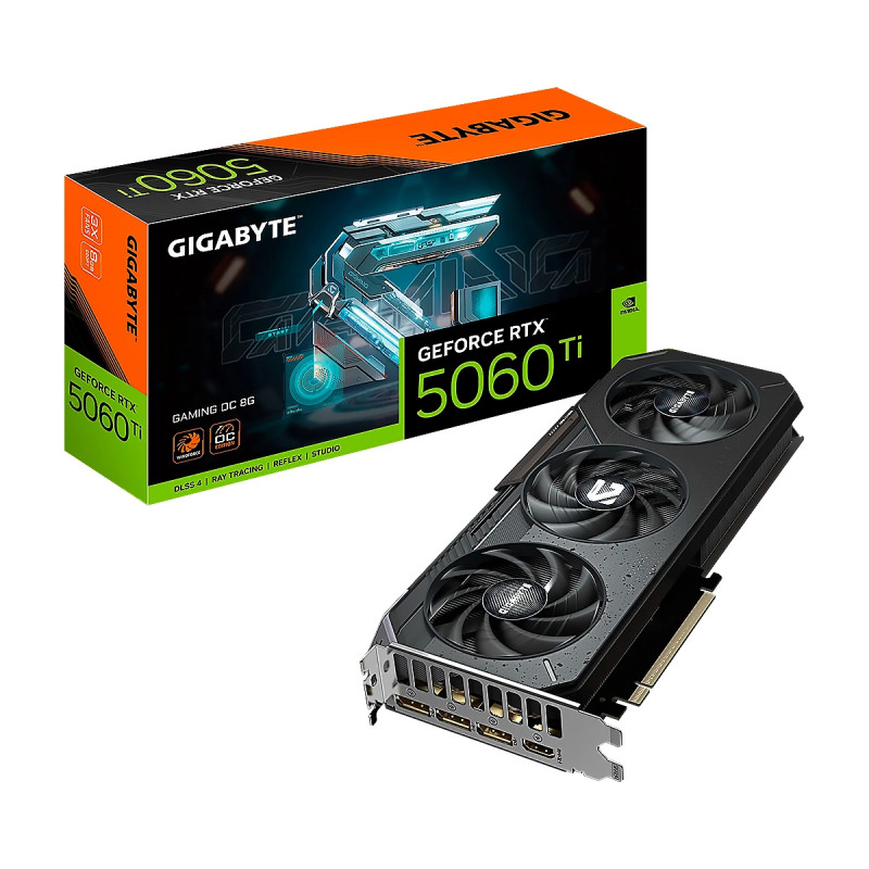 VIDEO GIGABYTE GeForce RTX-5060 Ti GAMING OC8GB GDDR7 128Bit HDMI 3DP 3Vent. PCIex5.0