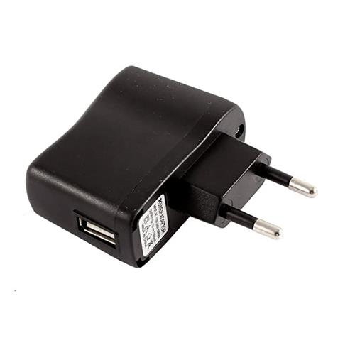 Cargador USB PARED negro simple