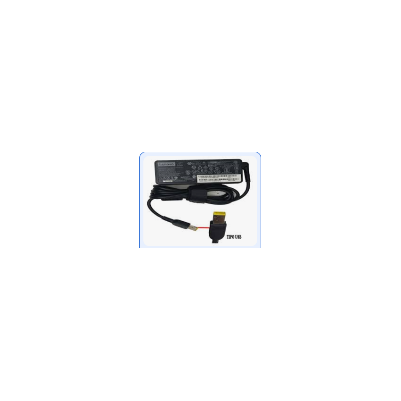F. CARGADOR LAPTOP LENOVO 20V 3.25A Punta USB