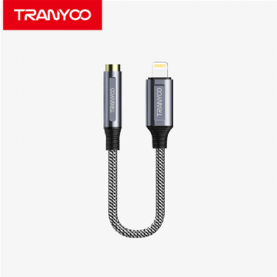 Cable Tranyoo Earphone audio conversion head T-E9 Lightning 3.5mm