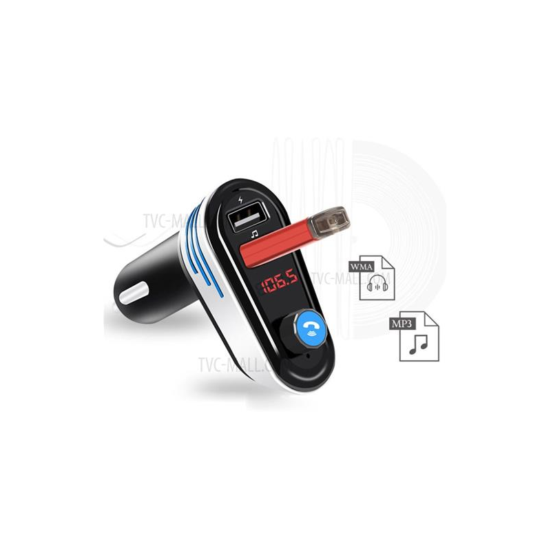 MODULADOR/TRANSMISOR FM 2P USB 3.1A INALAMBRICA