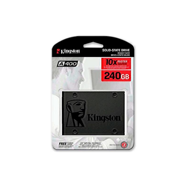 Disco solido SSD A400 240GB Kingston SATA 3 2.5