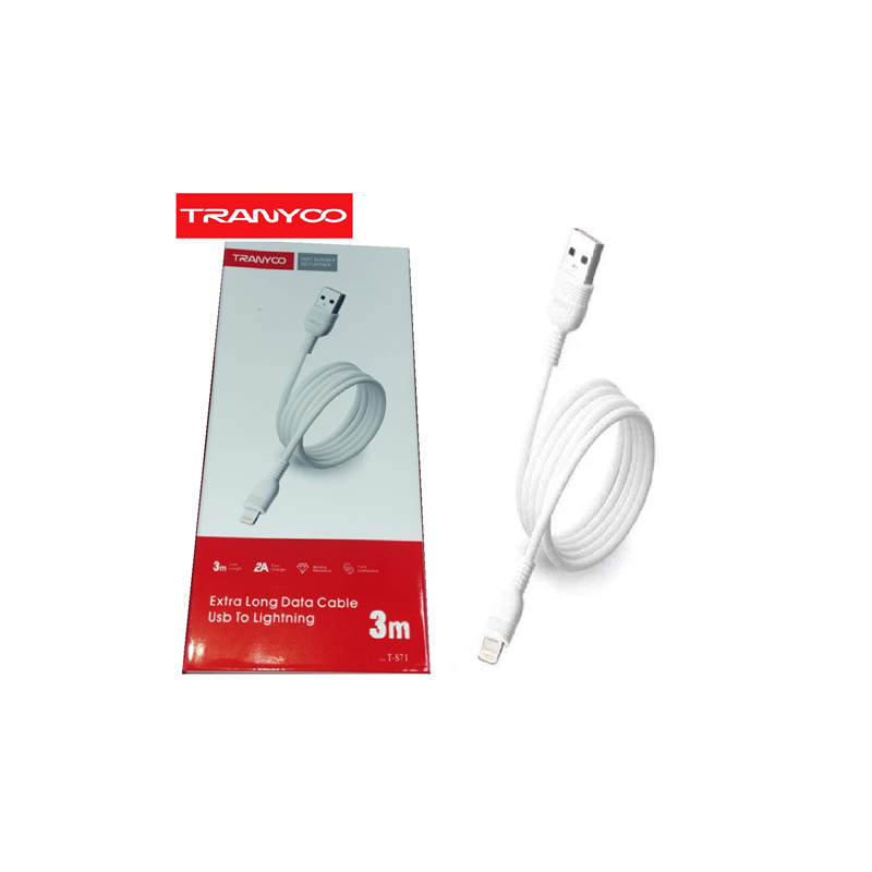 CABLE DE CARGA ANTI-ROTURA 3MTS USB A TIPO IP