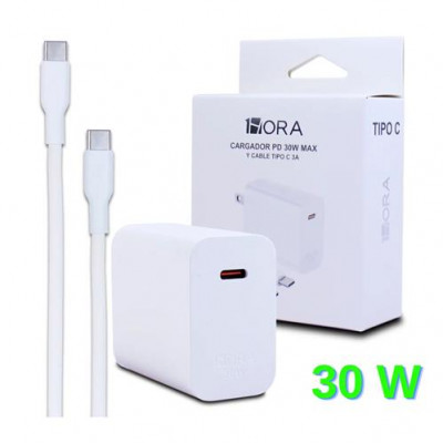 CARGADOR 1HORA 30W PUNTA C A C