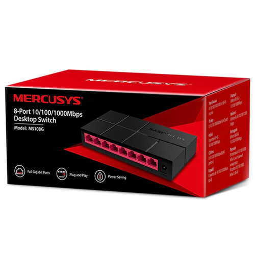 SWITCH MERCUSYS MS108G 8PORT 1000Mbps