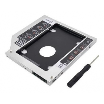 Lector Para Segundo Disco Duro Delta Sata Hdd Ssd Caddy 12 7 Mm