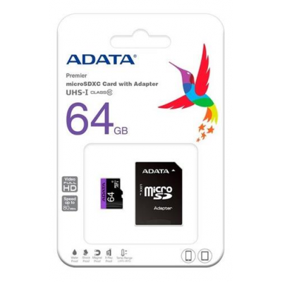 Tarjeta Memoria Micro Sd Adata 64 Gb Clase 10