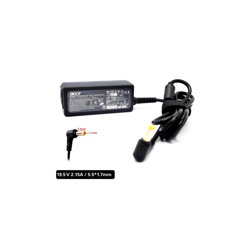 Cargador ACER  19V 2.37A Punta 5.5*1.7 punta amarilla