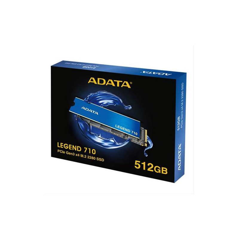 Disco estado Solido  ADATA LEGEND 710 | 512GB PCIE GEN3 | tipo  M.2 2280 3Y
