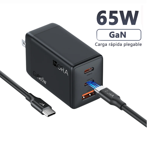 CARGADOR 1HORA Gar322 (punta C USB) 65W