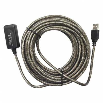 Extencion  USB 2.0 Macho Hembra Amplificada de 20 Mts